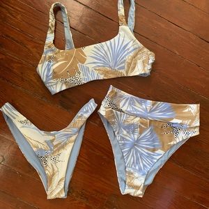Aerie bikini with two interchangeable bottoms